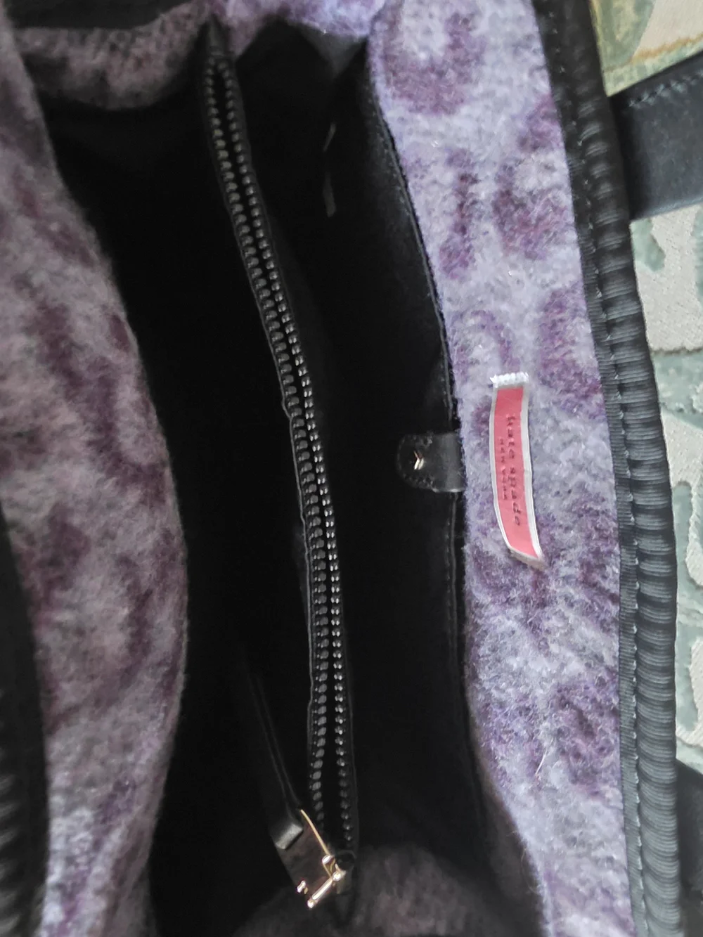 kate spade New York Purple Leopard-Print Fleece Tote